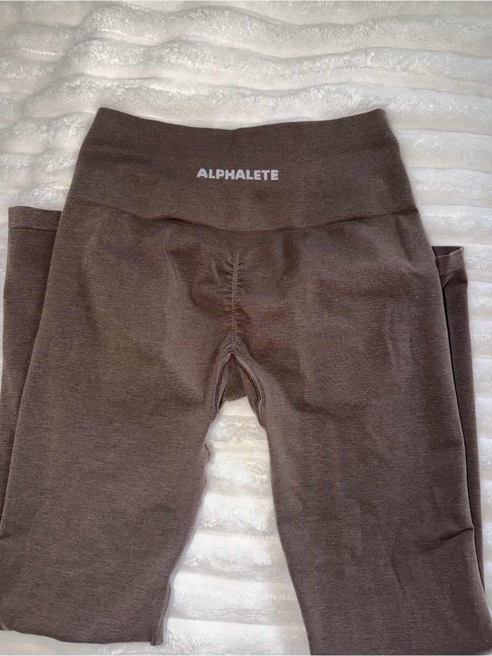 Alphalete Kids Chocolate Brown High-Waist Leggings